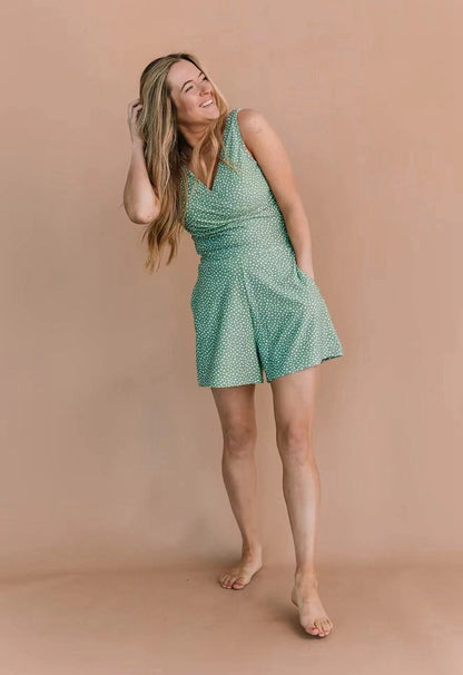 Lara - Plavky s volánikmi a vstavanou podprsenkou